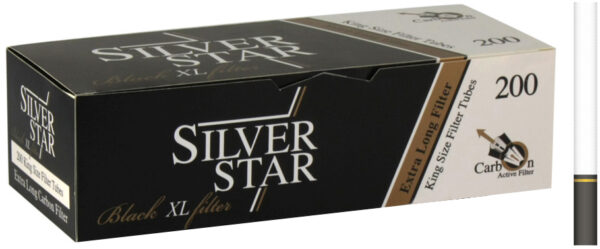 Гильзы SILVER STAR Carbon Black Tiping XL 8,1/24мм (200шт/уп)